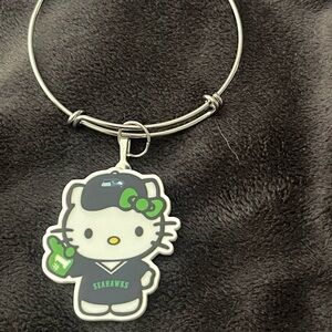 Hello Kitty Seahawks Charm Bracelet